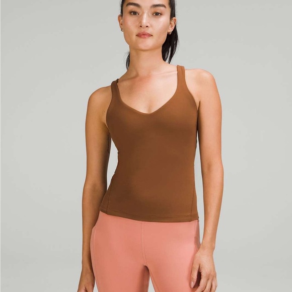 Lululemon Align Waist-Length Tank Top Roasted Brown Nulu workout stretch - Picture 1 of 5